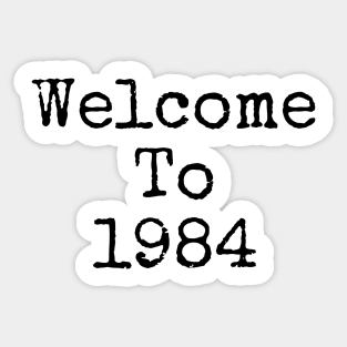 1984 Help us Sticker